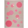 "Playful Patterns - Childrens Area Rugs Baby Dots, 78"" x 109"", Pink"