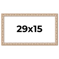 29x15 Frame White Real Wood Picture Frame Width 1.5 inches | Interior Frame Depth 0.5 inches |