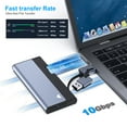 thumbnail image 2 of BENFEI M.2 NVME SATA SSD Enclosure, 10 Gbps USB Type-C/Type-A to NVME PCI-E SATA M-Key/(B+M) Key Solid State Drive Enclosure Support UASP Trim for NVME/SATA SSDs 2230/2242/2260/2280, 2 of 7