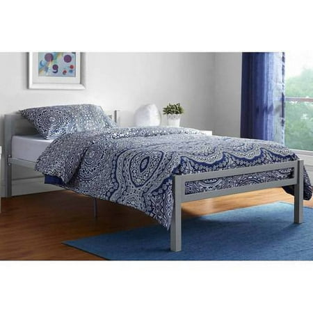 Mainstays Premium Metal Twin Bed, Gray