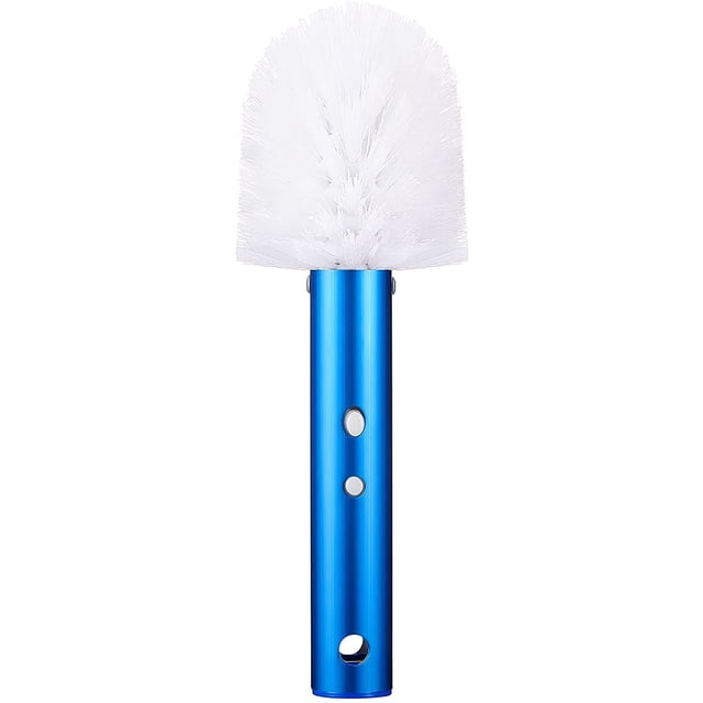 1Corner and Step Pool Round Brush, Pool Step and Corner Brush, 180 Degree Rotation Handle Scrub Brush for Inground and Ground Swimming Pool, Spa, Hot Tub, Standard Poles Connection (2 Pieces)