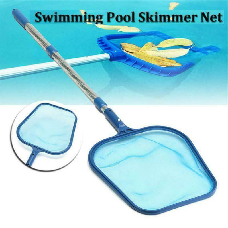 Leaf Rake Mesh Frame Net Handheld Skimmer Cleaner Swimming Pool Clean Tool 