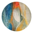 thumbnail image 3 of Unique Loom Haerfest Collection Area Rug - Colombia (5' 3" Round Blue/Green), 3 of 7