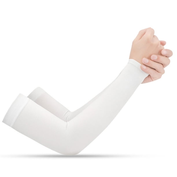 1 par de mangas para brazos con protección solar UV para ciclismo, correr, pescar y conducir.