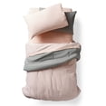 thumbnail image 3 of Supersoft College Dorm Sheet Set in Millennial Pink, Twin XL Size, Solid Blush Pink, Premium Microfiber, by Dawn, 3 of 6