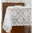 thumbnail image 2 of WARM HOME DESIGNS Elegant Gothic 60x144 Inch White Long Tablecloth for Rustic Kitchen or Wedding Decor. MTC White 144, 2 of 3