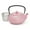 Pink, variant on Juvale Cast Iron Tea Kettle - Stainless Steel Infuser & Loose Leaf Tea Steeper - Heat Retention in Pink Cast Iron Kettle - 34 oz
