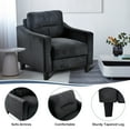 thumbnail image 2 of LiviNest Modern Accent Chair for Small Spaces: Compact Upholstered Armchair with High Elastic Foam - Small Apartment Living Room Reading Corner Chair for Urban Renters, 2 of 5