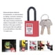 thumbnail image 4 of Kit de etiquetado de bloqueo rojo candado de seguridad de material de nailon mejorado con 12 inserciones que no destiñen diseño interior hermético para sitios industriales ANGGREK Otros, 4 of 8