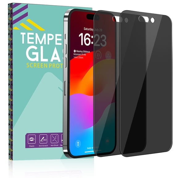 2 Pack Privacy Screen Protector for iPhone 14 Pro Max 6.7",Anti Spy Private Tempered Glass Easy Installation