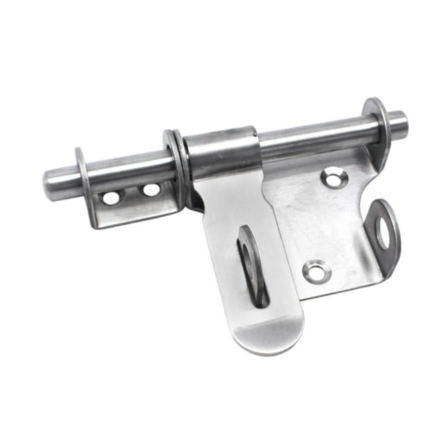 Pestillo de puerta con cerrojo deslizante,Pestillo de puerta con cerrojo deslizante Pestillo de puerta resistente,Cerrojo de barril de acero inoxidable con orificio para candado,Cerradura de