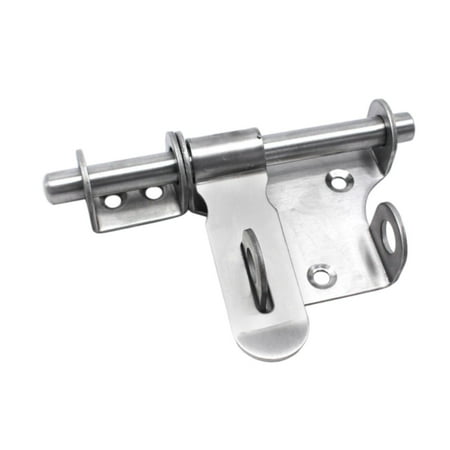 CarpNettore Sliding Bolt Gate Latch Barrel Bolt with Padlock Hole Hardware Easy Installation