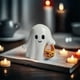 thumbnail image 1 of Bonita Estatua de Fantasma - Decoración de Escritorio de Resina Pulida para Halloween, Ideal para El Hogar y La Oficina | Regalo de Humor Espeluznante para Adultos, 1 of 6