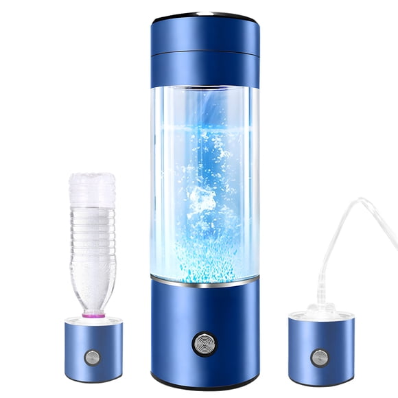 Portable Hydrogen Water Bottle Generator - Hydrogen Water Ionizer Machine with PEM and SPE Technology USB Rechargeable Hydrogen Water Generator for Home Office Travel 330ml