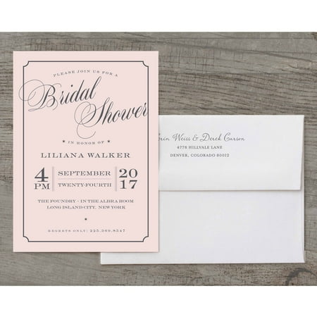 Red And White Wedding Invitations - Beautiful Shower Deluxe Bridal Shower Invitation