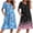 Blue Floral/Cherry Blossoms, variant on 2 Pack House Dresses for Women with Pockets Short Sleeve Moo Moos Floral Print Mumu Dresses Moo Moos for Women