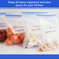 thumbnail image 6 of HygiCare Reclosable Freezer Bags, 1 Quart, Write-on Label, Double Zipper Closure, Easy to Close and Open, 300 Count, 6 of 7