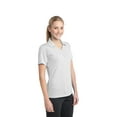 thumbnail image 4 of Sport Tek Adult Female Women Y-placket Plain Short Sleeves Polo White Large, 4 of 6