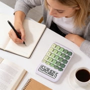 Mini Desktop Calculator with Large Buttons, Portable Candy-Colored Plastic, 14 x 10.5 x 2.8 cm for Students, Teachers, Office Use