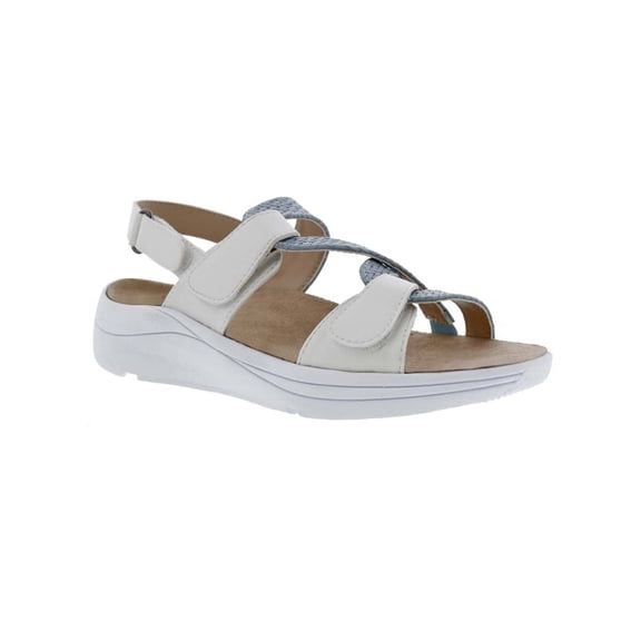 Drew Serenity Women Sandal In White/blue Combo