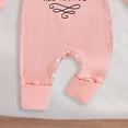 thumbnail image 6 of Splozh Newborn Hospital Outfit Boy Baby Outfit Romper Jumpsuit Cute Baptism Outfit with Headband Sleep and Play Romper Pink,NewBorn, 6 of 6