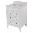 thumbnail image 4 of Eleanor 24" Bathroom Vanity with White Cabinet and Engineered Marble Top, 4 of 7