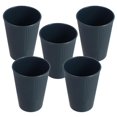 thumbnail image 5 of Dark Blue Reusable Tumbler Cups Made of PP for Storage Use Lightweight and Easy to Clean 5 Pieces, 5 of 5