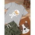 thumbnail image 3 of Cute Corgi Astronaut T-Shirt Toddler -Image by Shutterstock,  4 Toddler, 3 of 4