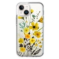 thumbnail image 1 of MUNDAZE Apple iPhone 14 Plus Yellow Summer Flowers Floral Shockproof Clear Hybrid Protective Phone Case Cover, 1 of 5
