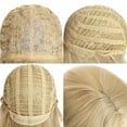 thumbnail image 6 of SEGO Blonde Bob Hair Wig with Bangs Synthetic Cosplay/Anime Red Wigs Full Head Hair Extensions for Women, 6 of 7