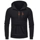 thumbnail image 3 of WILLBEST Sudaderas para Hombre, Sudadera con Capucha y Cremallera, Chaqueta Informal con Bolsillos Delanteros, Ropa Deportiva De Manga Larga para Gimnasio, Correr Al Aire Libre XXXGrande, 3 of 3