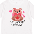 thumbnail image 4 of Inktastic My Granny Loves Me Bear and Hearts Boys or Girls Long Sleeve Toddler T-Shirt, 4 of 5