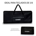 thumbnail image 2 of Estuche Funda Para Teclado 5/8 Musical Impermeable Acolchado Negro, 2 of 5