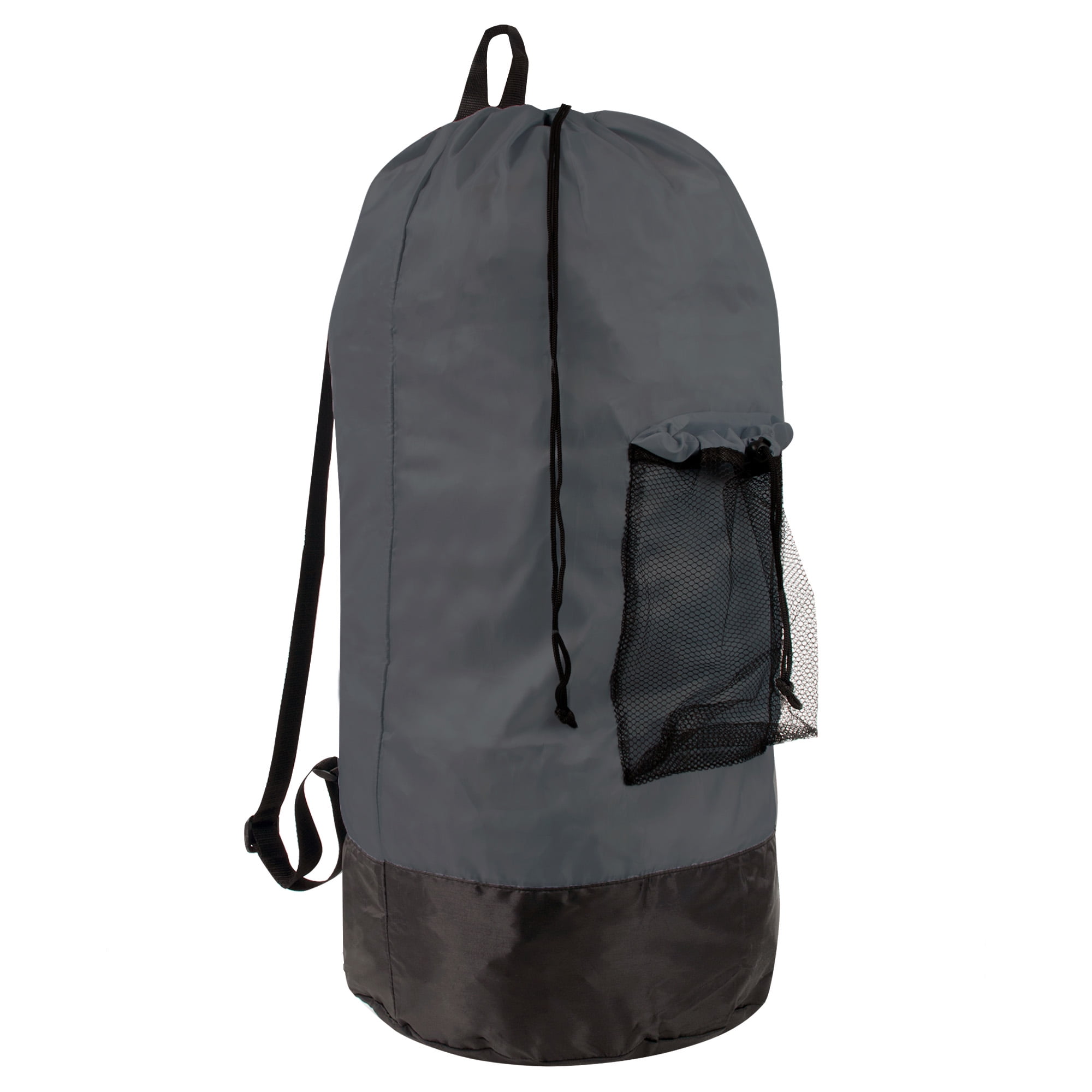 Trailmaker, Unisex Heavy Duty Portable Laundry Bag Backpack with Straps for laundry, Dorm, Travel, Hotels, Gym - Black