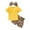 Z16Yellow, variant on Utlike Girls Clothing Set Children'S Cartoon Short Sleeve T Shirt Leopard Print Skirt Two Piece Set Fashion Trend Outfits For Sweet Girls Size 7 Years-8 Years