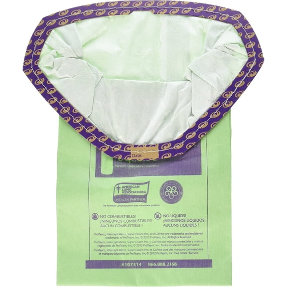 Compatible with ProTeam Paper Bag, 6Qt Super Coach Pro6 & Go Free 10 Pack