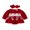 Red, variant on Loicainy Infant Baby Girls Christmas Romper 3 6 12 18 24 Months Long Sleeve Embroidery Santa Bodysuit Headband