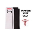 thumbnail image 5 of Sierra Socks Men's Diabetic Combed Cotton Crew Socks, Wide Calf Socks for Men, Cotton Crew Socks for Men, 2-Pair Pack, 5 of 5