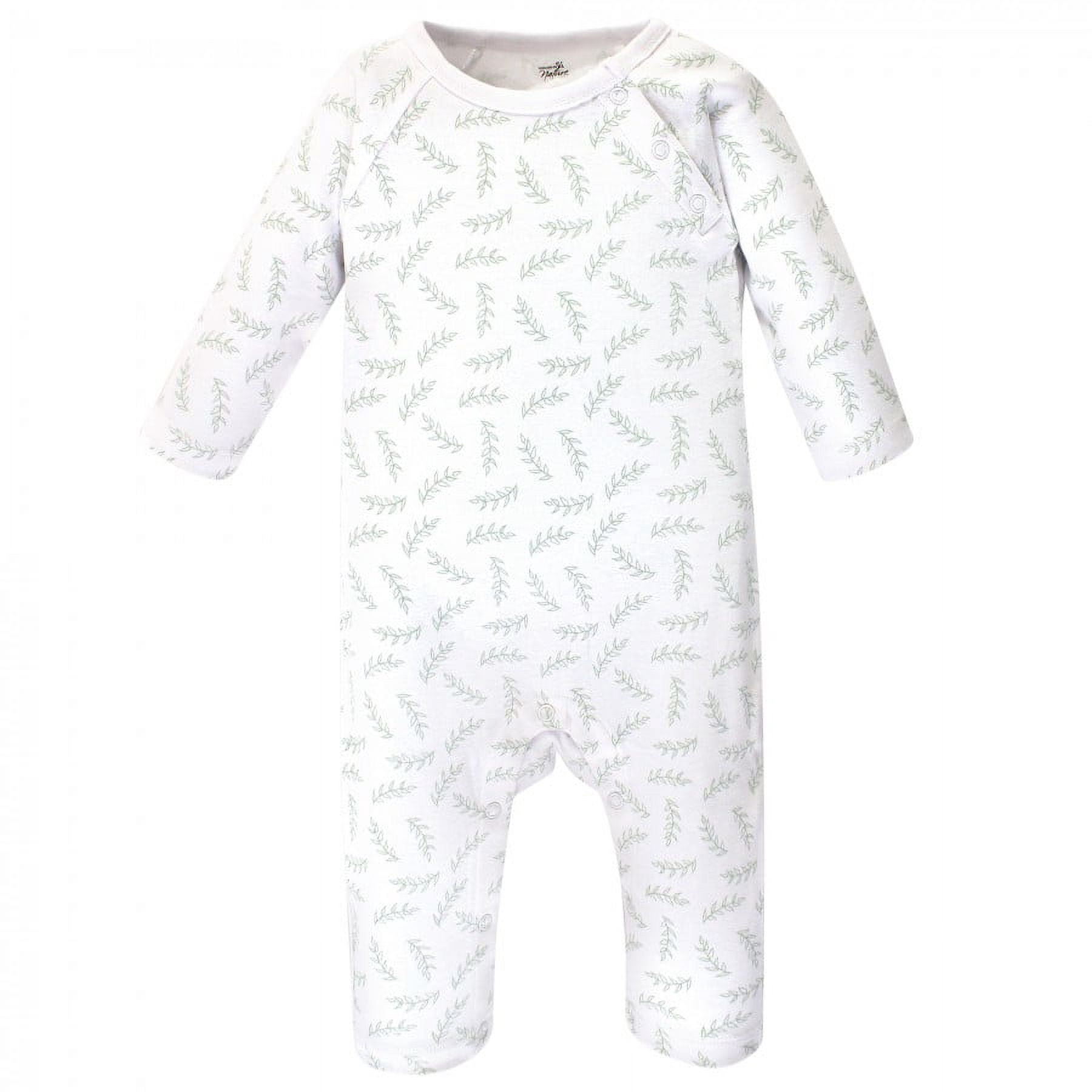 Touched by Nature Baby Organic Cotton Coveralls 3pk, Little Giraffe, 0-3 Months
