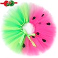 thumbnail image 3 of Falda tutú de fresa para niñas, falda tutú de princesa rosa fuerte para niños, falda de tul mullida para fiesta de cumpleaños y Halloween, 3 of 5