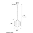 thumbnail image 5 of ET2 Lighting - Telstar - 24 Inch 4 LED Medium Pendant-Black Finish, 5 of 5