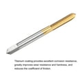 thumbnail image 4 of Uxcell M5 x 0.8 Left Hand Titanium Coated High Speed Steel Machine Straight Flute Tap, 4 of 6