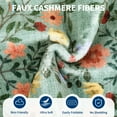 thumbnail image 7 of FairOnly Green 10'x13'Pastoral Machine Washable Rug Modern Farmhouse Non Slip Low Pile Carpet for Kitchens Living Rooms & High-Traffic Spaces,Beige, 7 of 7