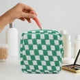 thumbnail image 6 of DAMAI Mini Checkered Cosmetic Bag Zipper Cute Make Up Pouch Travel Toiletry Bag, Quilted Aesthetic Accessories Makeup Storage Bag for Purse Zipper Makeup Organizer, 6 of 7