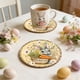 thumbnail image 1 of CaiYueKe Easter Bunny Wooden Coasters Heat Resistant Cup Mats for Dining Table Kitchen Decor Insulating Drinkware Protectors Cute Spring Home Decorations, 1 of 7