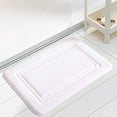 thumbnail image 6 of White Absorbent Foam Bath Mat | 40x60cm Non-Slip Floor Mat for Bathroom & Entryway | Quick-Dry Door Mat with Waterproof Backing | Indoor Outdoor Use, 6 of 8