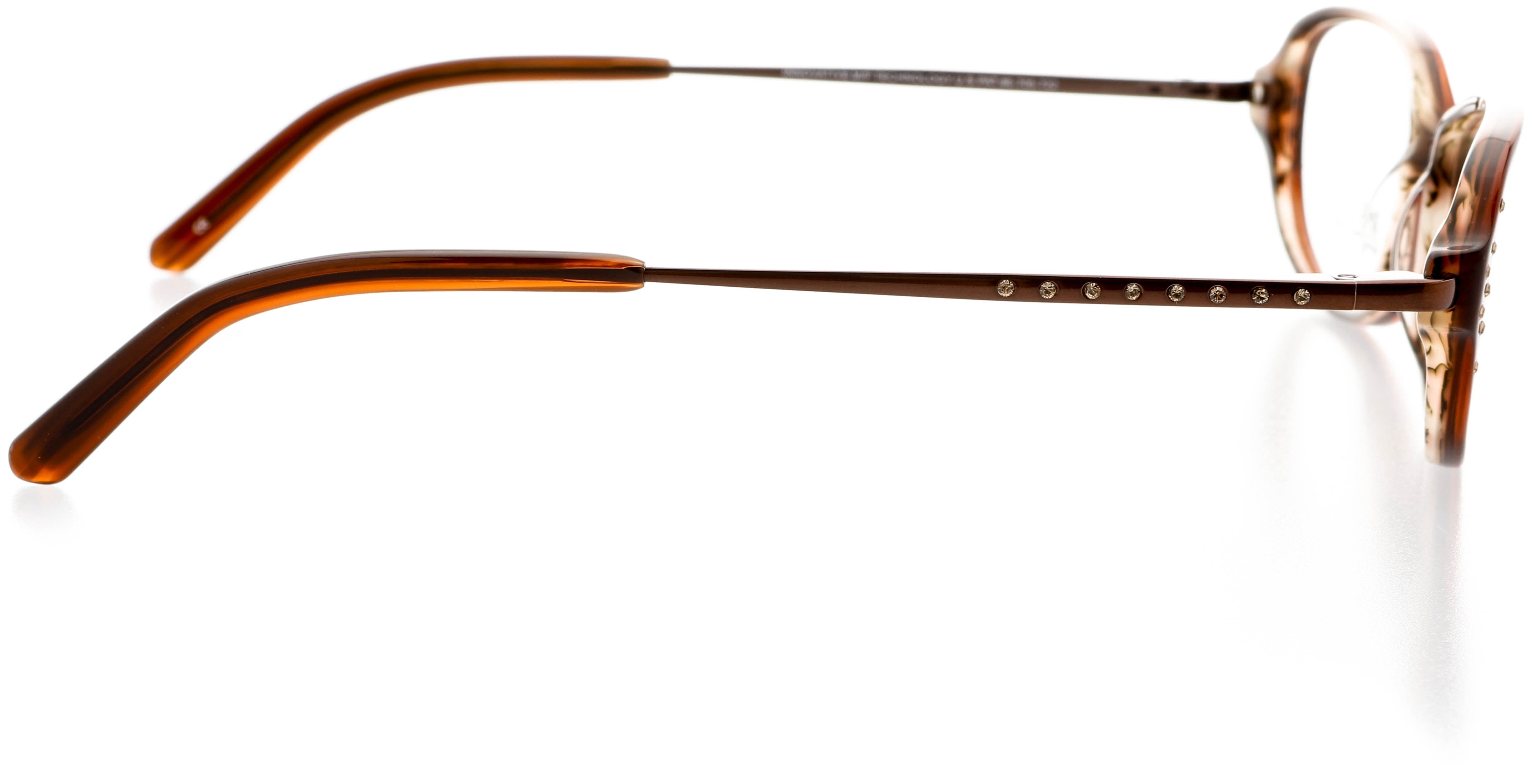 Womens Optical Eyewear - Oval Shape, Plastic Full Rim, Hazel