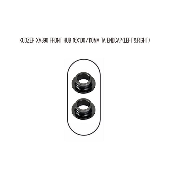 Adaptateur d'Embout de Moyeu de Bicyclette pour Koozer XM390 9/10/12/15x100/135/141/142/148mm F 15x100/110mm
