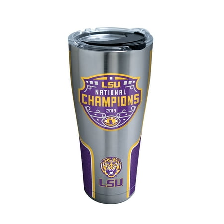 NCAA LSU Tigers 2019 National Champions 30 oz Stainless Steel Tumbler with lid
