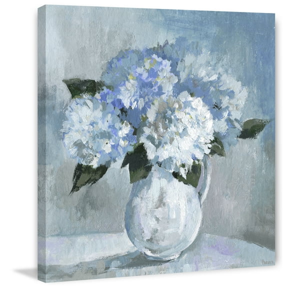 Parvez Taj "Winter Flower Bouquet" Painting Print on Wrapped Canvas